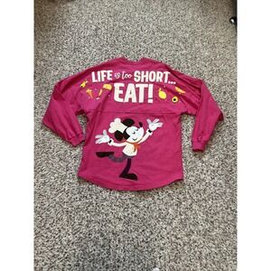 Disney Food & Wine Festival Spirit Jersey Unisex Small S Pink Mickey Graphic